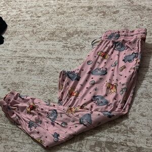 Disney Pink Pajama Bottoms with Character Design